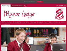 Tablet Screenshot of manorlodgeschool.com